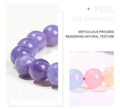Pulsera de Cuentas de Piedra Natural – Pulsera de Gemas de Amatista, Ojo de Tigre, Cuarzo Cristal y Ágata para Mujeres y Hombres, Regalo de Joyería de Energía Reiki