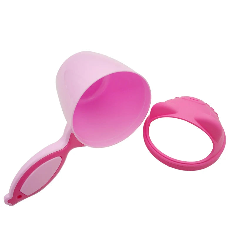 Vaso de enjuague para champú de bebé – Cucharón de agua de baño de oso de dibujos animados para bebés y niños pequeños