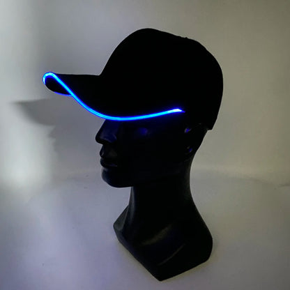 LED Light-Up Baseball Cap – Flashing Glow Hat for Raves, Festivals, Parties & Club Wear