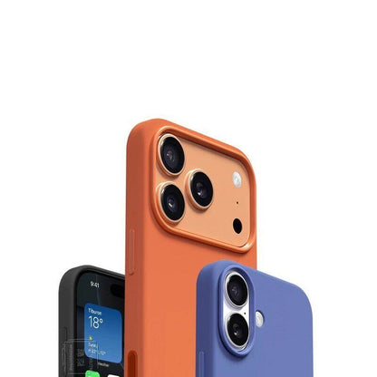 Liquid Silicone Phone Case for iPhone 17 Pro Max – Magnetic Protective Cover with Camera Control & MagSafe Support