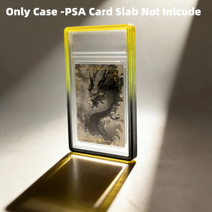 Étui de protection Bumper en TPU à paillettes – Housse de protection avec dos transparent pour cartes à collectionner PSA 35PT