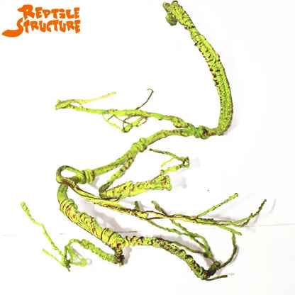 Bendable Reptile Jungle Vines – Flexible Foam Rattan Fake Branches for Lizard & Chameleon Terrariums, Rainforest Habitat Landscaping Decor