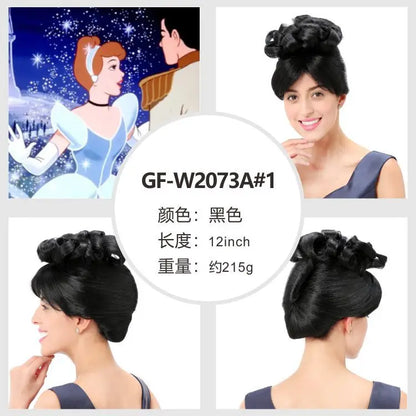 1920s Vintage Black Short Curly Cosplay Wig – Synthetic Party Headgear
