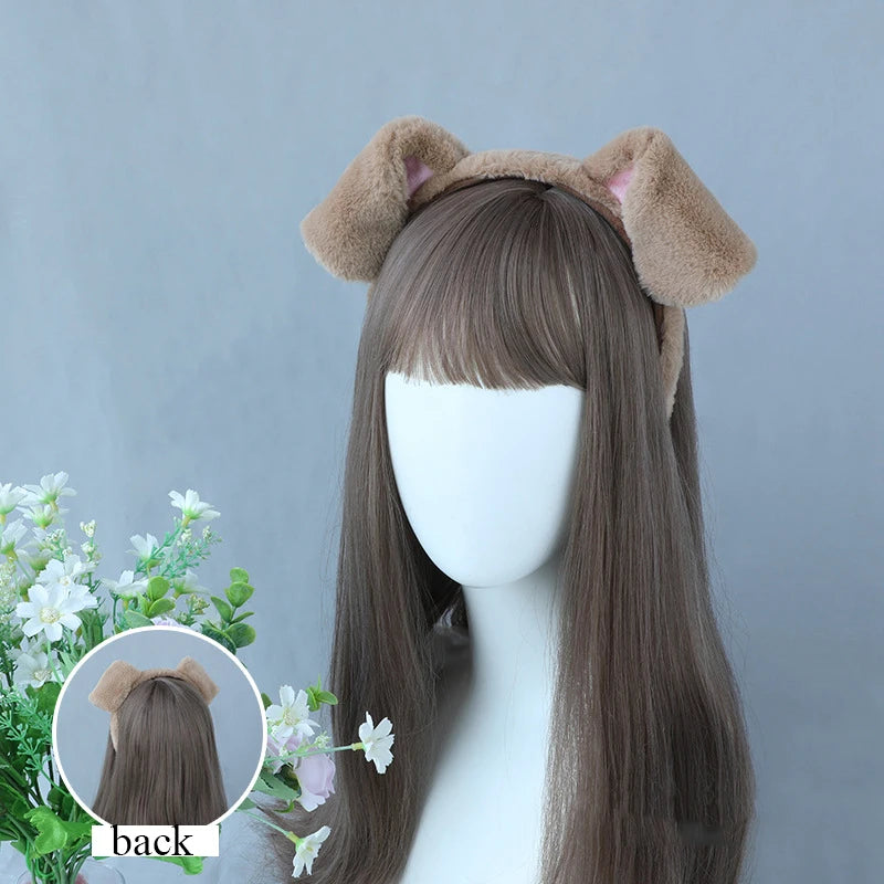 Cute Plush Deer Antler Headband for Women – Christmas Cosplay Lolita Hair Hoop Party Accessory