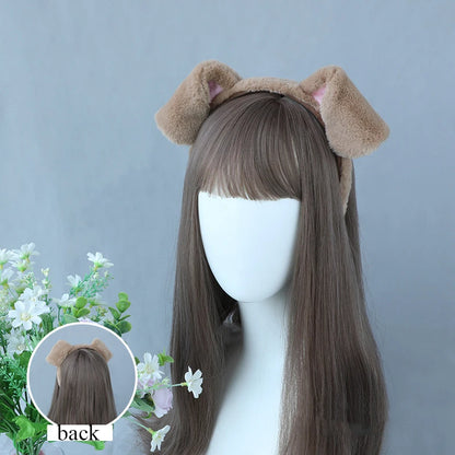 Cute Plush Deer Antler Headband for Women – Christmas Cosplay Lolita Hair Hoop Party Accessory