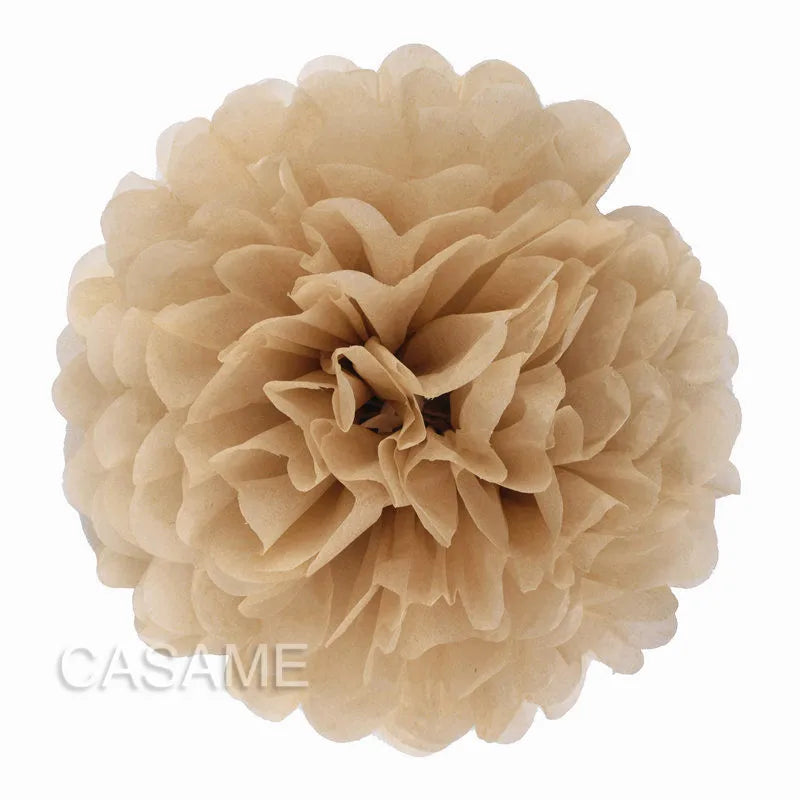 5PCS Tissue Paper Pom Poms – 4–12 Inch Paper Flower Balls for Weddings, Birthdays & Party Decorations