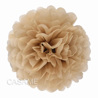 5PCS Tissue Paper Pom Poms – 4–12 Inch Paper Flower Balls for Weddings, Birthdays & Party Decorations