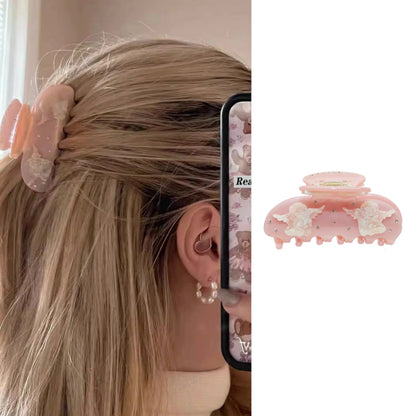 Pinzas para el pelo de cereza bonitas – Pinzas para el pelo de acetato con diamantes de imitación de frutas, flores y mariposas para mujeres y niñas | Accesorios para el pelo de moda Kawaii