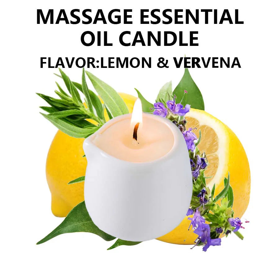 1PC Luxury Massage Oil Candle – Scented Aromatherapy Candle for Relaxation & Skin Moisturizing, Body Oil Candle for Spa & Self-Care