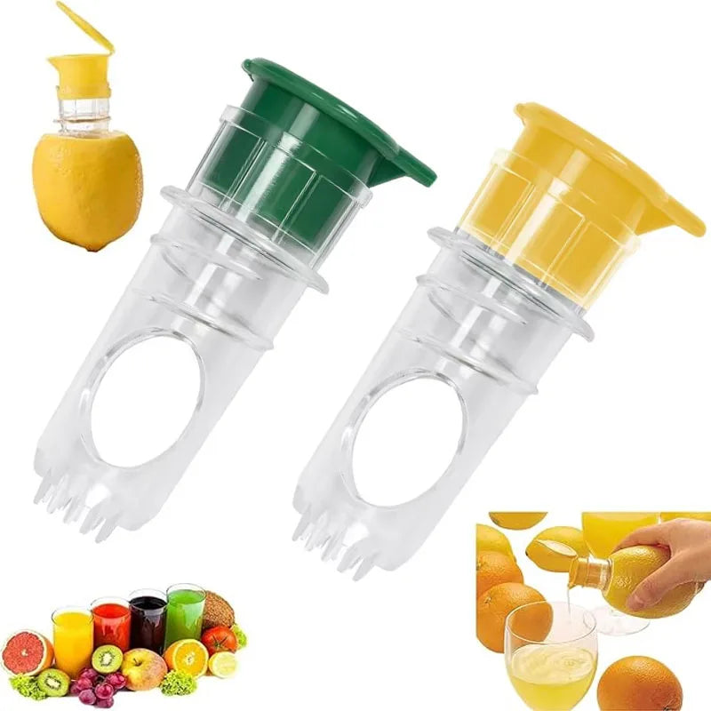 Portable Lemon Squeezer – Reusable Lightweight Manual Citrus Juicer with Built-In Filter, Washable Fruit Reamer for Home & Travel