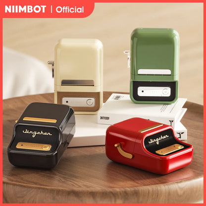 NiiMbot B21 Mini Thermal Label Printer – Wireless Bluetooth Barcode Label Maker with Portable Adhesive Printing for Office & Business