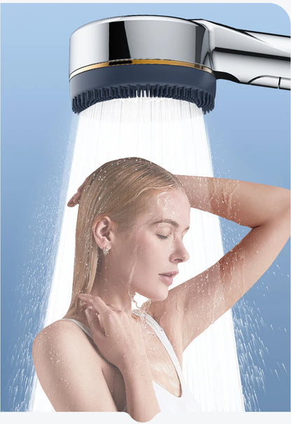 Cabezal de ducha filtrado Supercharged – Pulverizador de ducha ajustable de 4 modos de ahorro de agua, cabezal de ducha de baño de alta presión con filtro de sellado de agua y ajustes de pulverización multifuncionales