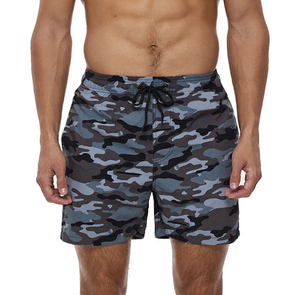 DATIFER Men's Beach Print Swim Shorts – Quick-Dry Surf, Swim & Workout Trunks with Pockets for Summer