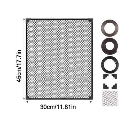 Magnetic Fish Tank Lid Cover – Sturdy DIY Mesh Aquarium Cover with Easy Installation for Fish & Turtle Tanks, Protective Net Lid