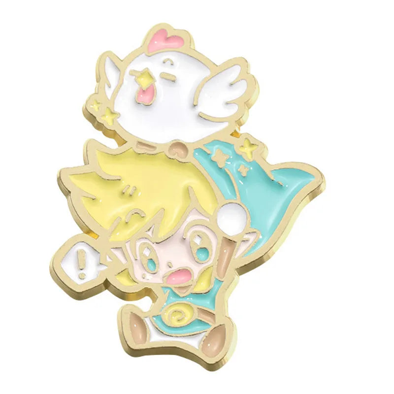 Anime Game Enamel Pins – Metal Lapel Brooch Set for Backpack, Costume & Cosplay Accessories Gift