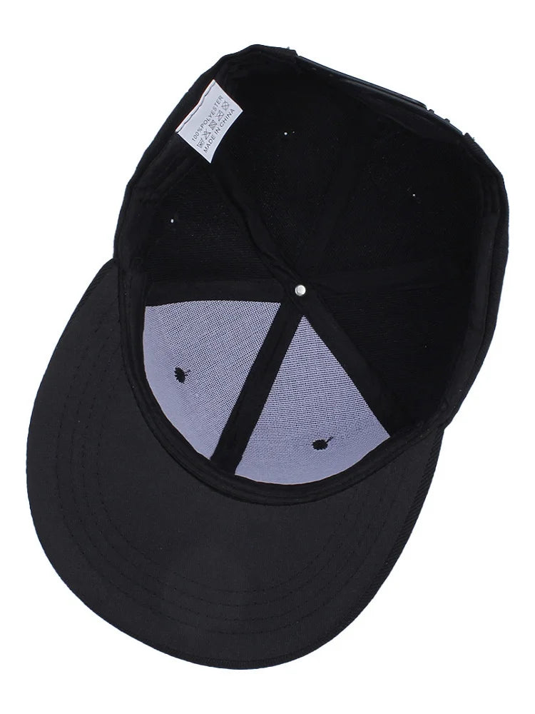 Classic Plain Snapback Baseball Cap – Adjustable Unisex Flat Brim Hat for Casual, Streetwear & Outdoor Wear