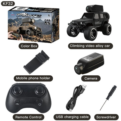 1:64 Mini RC Car with Camera – 2.4G Remote Control Racing Stunt Car with WiFi App Control for Kids