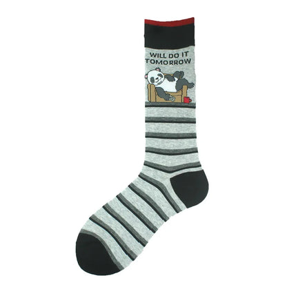 Funny Cotton Novelty Crew Socks – Alien, Planet, Shark, Dinosaur, Skateboard & Math Designs for Men & Women