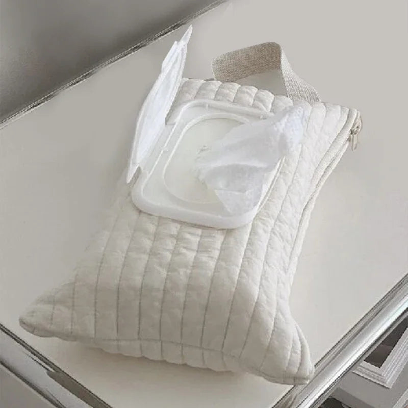 Distributeur de mouchoirs pour poussette – Boîte à mouchoirs portable pour voiture et organiseur de serviettes en papier pour poussettes, sacs à langer et voyages