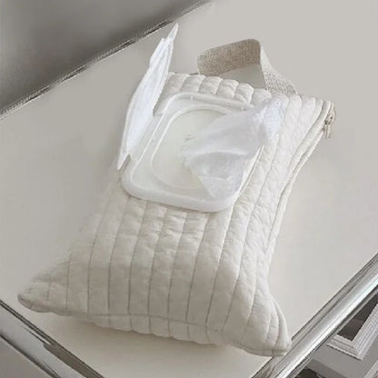 Distributeur de mouchoirs pour poussette – Boîte à mouchoirs portable pour voiture et organiseur de serviettes en papier pour poussettes, sacs à langer et voyages