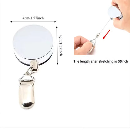 Toallero Automático Retráctil – Soporte de Toalla Adhesivo de Pared sin Perforaciones, Organizador Colgante de Rebote Automático con Clip Fuerte para Almacenamiento en Baño y Cocina
