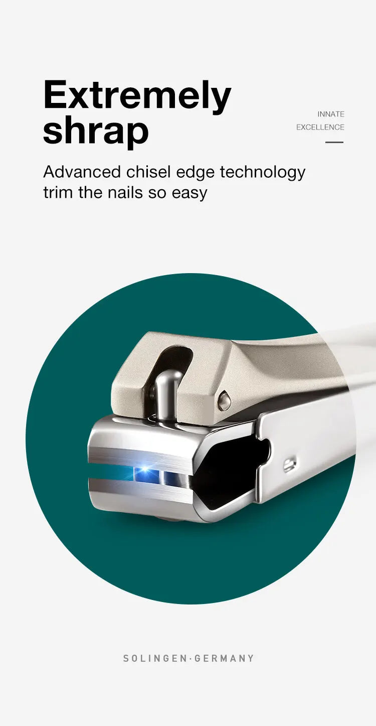 Coupe-ongles anti-éclaboussures en acier inoxydable MR.GREEN – Coupe-ongles de précision au design bionique pour la manucure