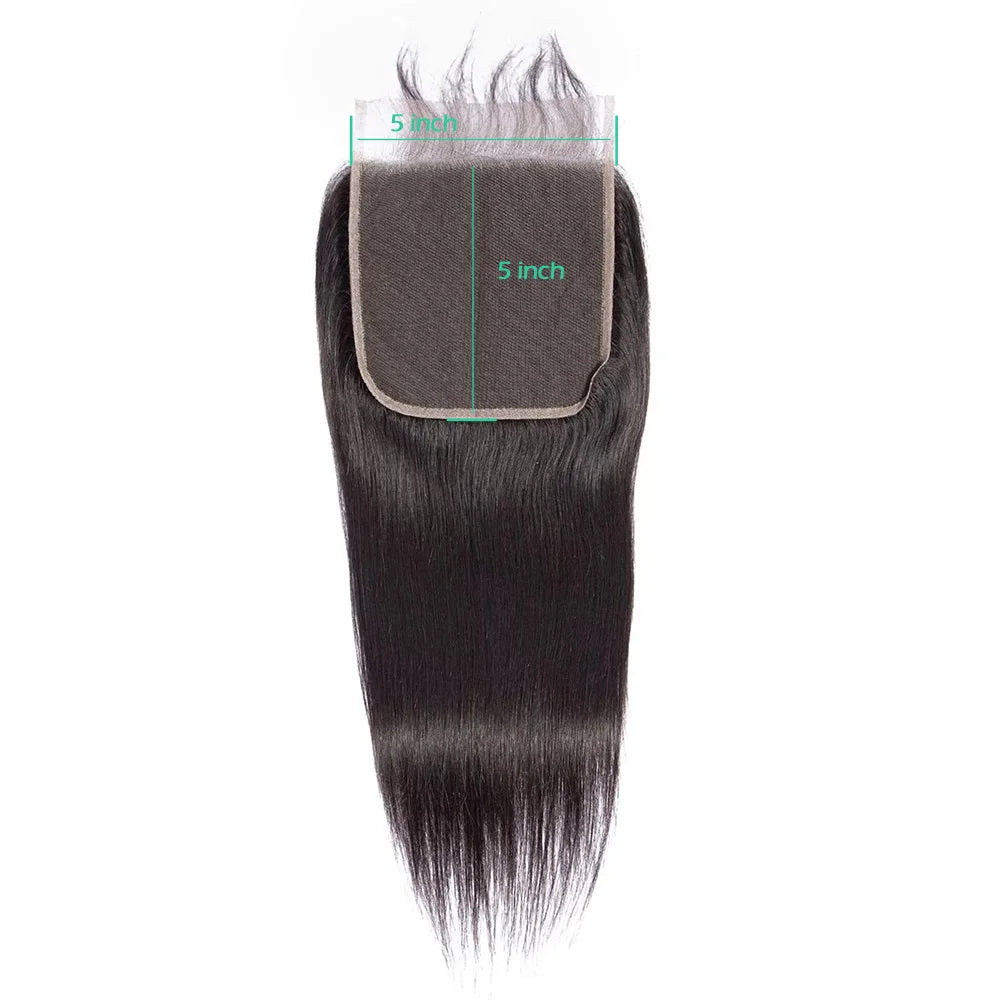 24/26 pulgadas de cabello humano brasileño liso para frontal de encaje – Cierre frontal de encaje transparente HD de 13x6 pre-arrancado | Extensión de cabello natural Remy