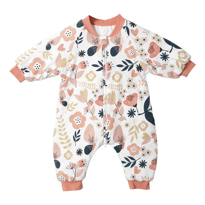 Baby Winter Sleeping Bag 1-4 Years – Warm Toddler Sleep Sack with Feet, Cute Girls' Growth Blanket & Cozy Sleepwear