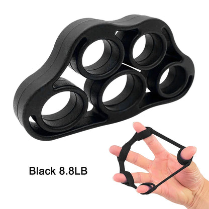 Fortalecedor de dedos de silicona – Ejercitador de manos y dedos para guitarristas, rehabilitación y fitness de manos