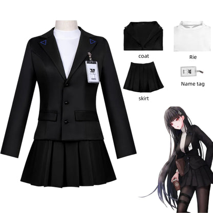Blue Cosplay Costume Women's JK School Uniform Set – Jacket, Skirt & ID Card