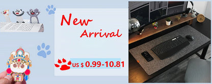 Large Wool Felt Desk Mat - Non-Slip Keyboard & Mouse Pad for Gaming, Office & Computer Desk Protection