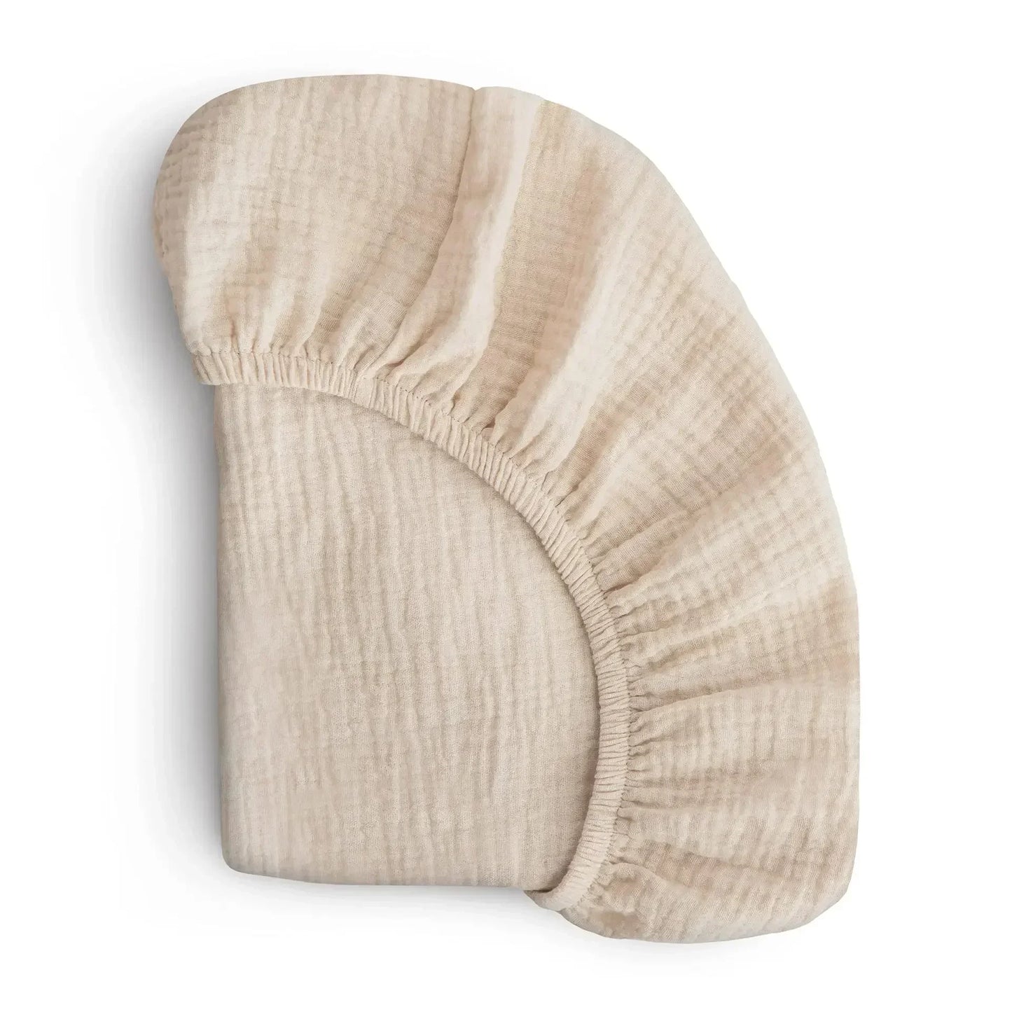 Sábana de cuna de algodón muselina suave y transpirable para bebé – Sábana ajustable universal para cunas de recién nacidos, moisés y camas infantiles