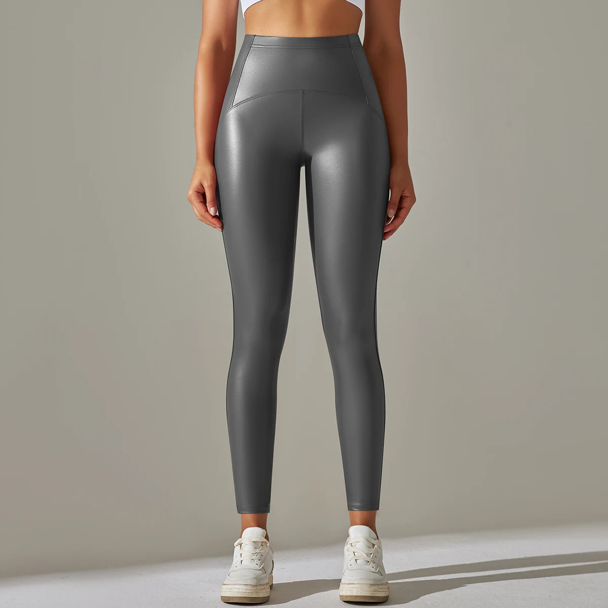 6 Color Autumn Winter Thin Velvet PU Leather Leggings Women High Elastic Waist Trousers Sexy Slimming Pants