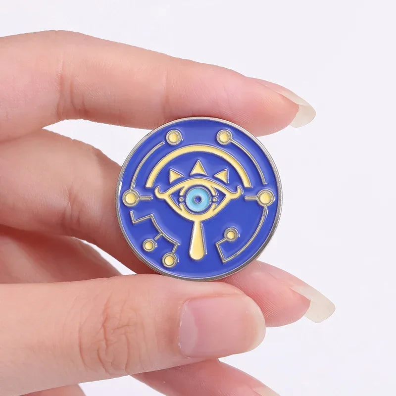 Adventure Game Enamel Pins – Shield, Master Sword & Mask Brooch Set Cosplay Lapel Badge Jewelry Gift