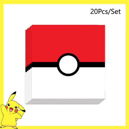Décorations d'anniversaire Pokémon – Vaisselle Pikachu, Ballons, Décorations de Gâteau et Articles de Fête