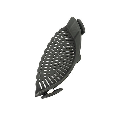 Universal Silicone Clip-On Pot Strainer – Food-Grade Anti-Spill Pasta Colander with Secure Pan Attachment, Reusable Fruit & Vegetable Drainer