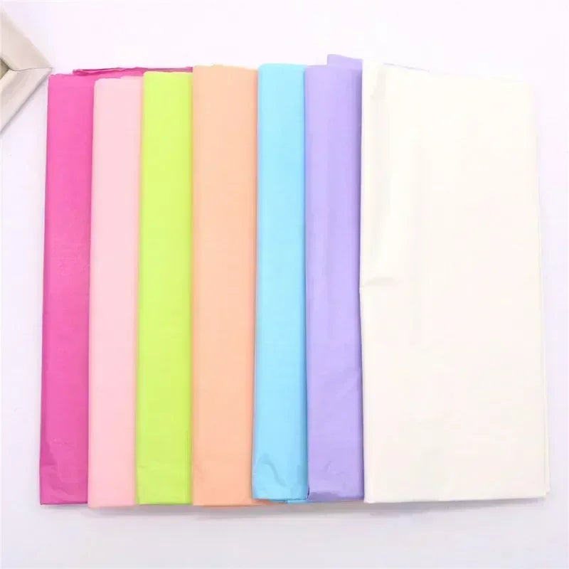 10 Uds. Papel de seda de 50 × 66 cm para envolver ramos de flores para floristas, regalos, bodas, cumpleaños y manualidades DIY