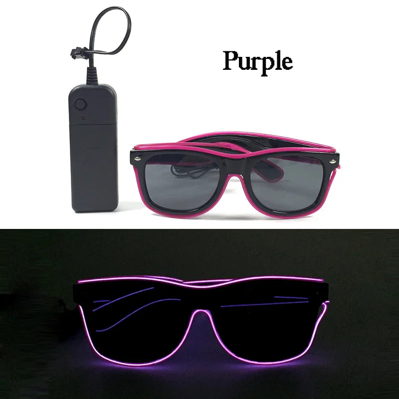 LED Luminous Party Glasses – Futuristic Rainbow Space & Robot Rave Goggles with Star Lights for Concerts, DJ Events, Masquerade & Y2K Parties