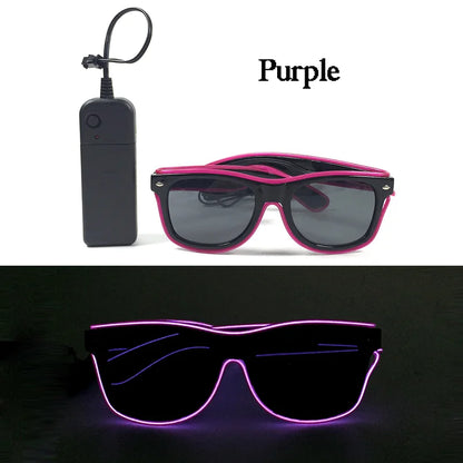 LED Luminous Party Glasses – Futuristic Rainbow Space & Robot Rave Goggles with Star Lights for Concerts, DJ Events, Masquerade & Y2K Parties