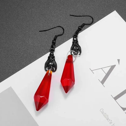Gothic Bat Zircon Earrings – Dark Night Punk Rock Hip Hop Jewelry for Men & Women, Fashion Statement Earrings & Alternative Accessories