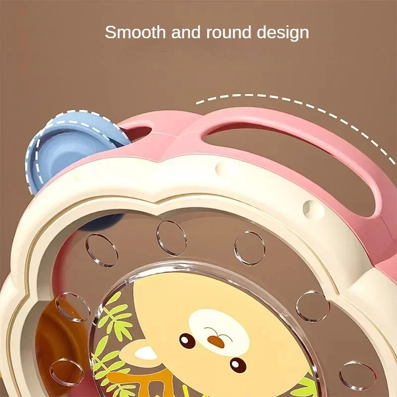 Tambor Musical para Bebés – Instrumento Montessori de Aprendizaje Temprano para Niños de 1 a 3 años, Juguete Musical Interactivo para el Desarrollo Manual, Juego Sensorial y Regalo Educativo