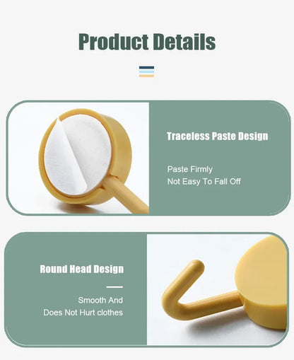 Ganchos de pared autoadhesivos de 5/10 piezas – Ganchos fuertes sin taladro para baño, cocina, puerta, almacenamiento de ropa y toallas