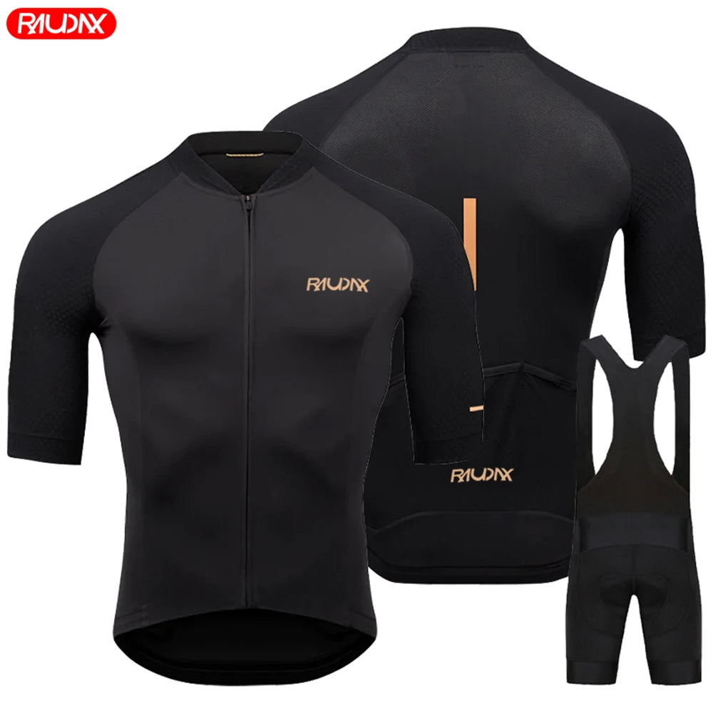 Men's Summer Cycling Jersey Set – Breathable Short Sleeve MTB Bicycle Clothing for Road & Mountain Bike Riding