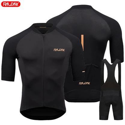 Men's Summer Cycling Jersey Set – Breathable Short Sleeve MTB Bicycle Clothing for Road & Mountain Bike Riding