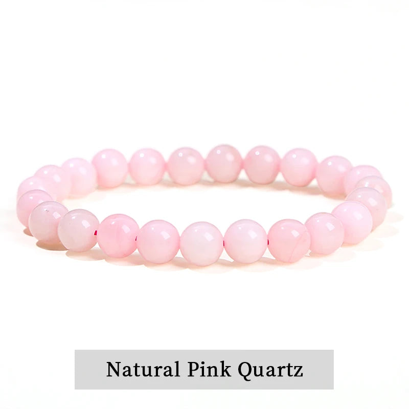 Pulsera de Cuentas de Piedra Natural – Pulsera de Gemas de Amatista, Ojo de Tigre, Cuarzo Cristal y Ágata para Mujeres y Hombres, Regalo de Joyería de Energía Reiki