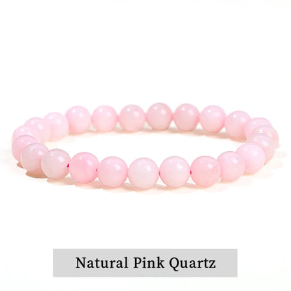 Pulsera de Cuentas de Piedra Natural – Pulsera de Gemas de Amatista, Ojo de Tigre, Cuarzo Cristal y Ágata para Mujeres y Hombres, Regalo de Joyería de Energía Reiki