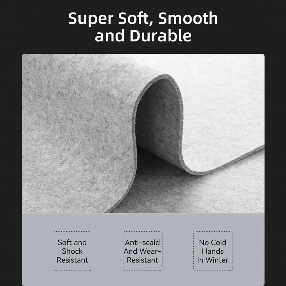 Large Wool Felt Desk Mat - Non-Slip Keyboard & Mouse Pad for Gaming, Office & Computer Desk Protection