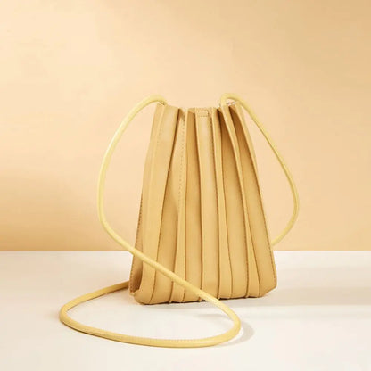 Soft PU Mini Crossbody Phone Bag for Women Lightweight Single Shoulder Mobile Phone Purse