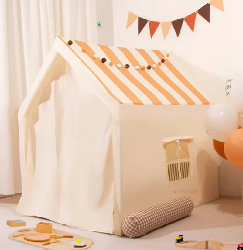 Tienda de campaña para niños para interior y exterior – Tienda de juegos grande para niños pequeños, tienda de castillo plegable para niños, casa de juegos de simulación creativa para niños y niñas