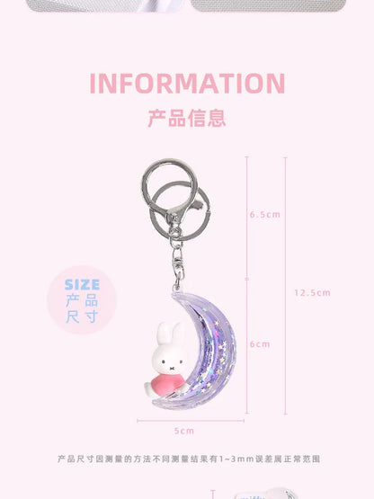Porte-clés mystère Miffy – Joli pendentif en acrylique motif dessin animé pour sacs, sacs à dos, accessoires et décorations à collectionner